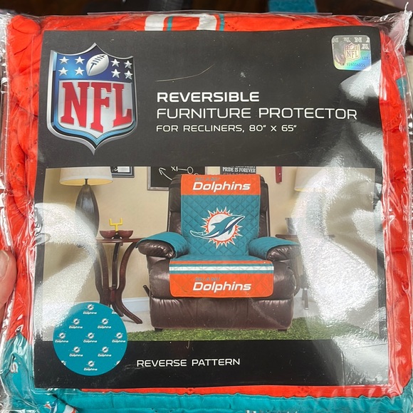 Miami Dolphins recliner cover - Picture 1 of 3